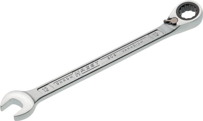 Maulringratschenschlüssel 606 SW 12mm L.180,3mm umschaltbar,Rings.15Grad HAZET