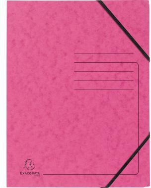 Exacompta Eckspanner 555420E DIN A4 Karton rosa