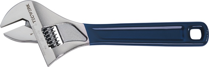 Rollgabelschlüssel max.40mm L.250mm m.Schnellverst.u.Skala TECWERK