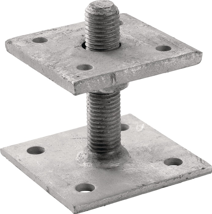 Stützenfuß PPB75G-R 80x80x8mm STA verz.z.Schr.