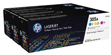 HP Toner CF370AM 305A c/m/y 3 St./Pack.