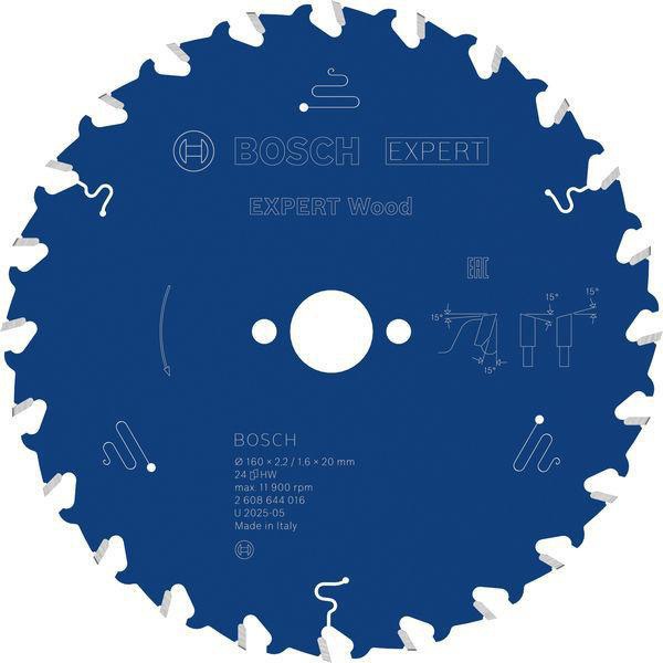 Kreissägeblatt Expert Wood AD 160mm Z.24 WZ Bohr.20mm Schnitt-B.2,2mm