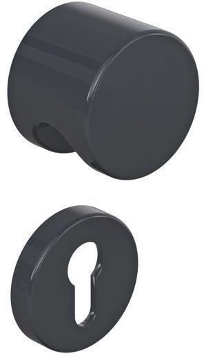 Kurzschildgarnitur 111R03.113 99 Ku.99 PZ rd Drückergrt.HEWI