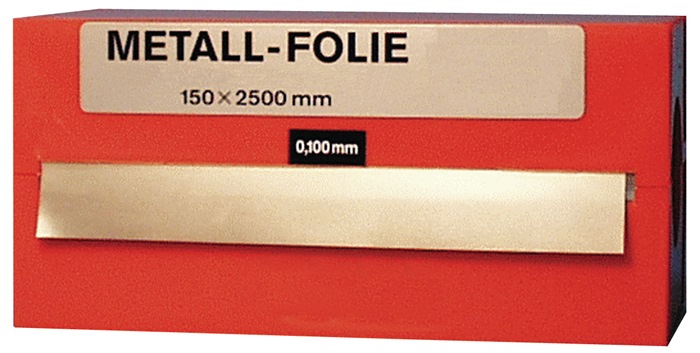 Metallfolie D.0,075mm MS MS63 L.2500mm B.150mm RECORD