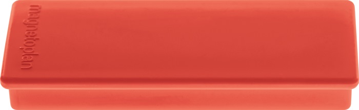 Rechteckmagnet B55xT22xS8mm rot MAGNETOPLAN