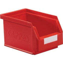 Sichtlagerkasten L230xB140xH130mm PE rot RASTERPLAN