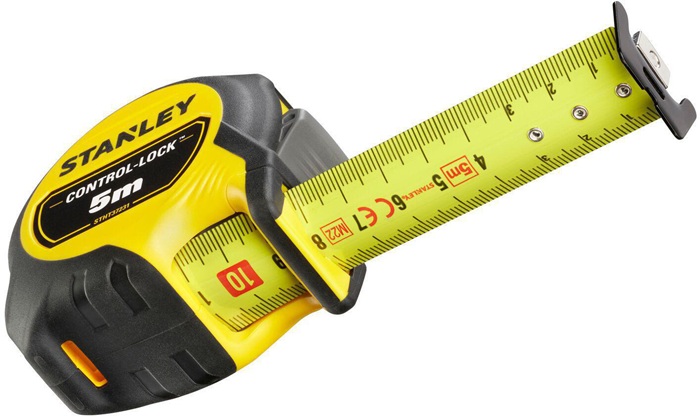 Taschenrollbandmaß Compact Pro L.5m B.25mm EG II (± 0,5 mm/m) STANLEY