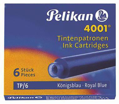 Pelikan Tintenpatrone 4001 TP/6 301184 blauschwarz 6 St./Pack.