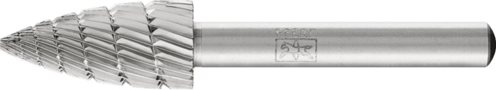 Frässtift SPK D.12mm Kopf-L.25mm Schaft-D.6mm HSS Verz.3 PFERD