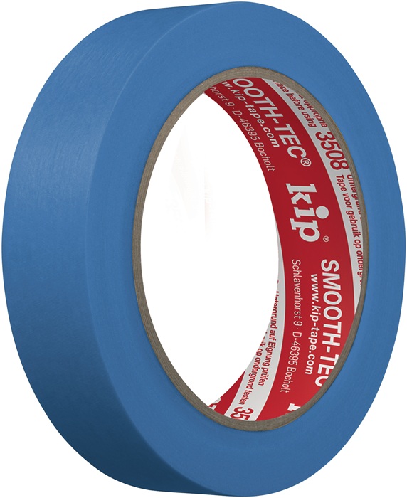 Glattkreppband 3508 SMOOTH-TEC® glatt blau L.50m B.24mm KIP