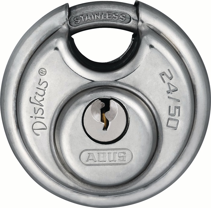 Zylindervorhangschloss 24IB/50 Schlosskörper-B.51mm VA versch.-schl.ABUS