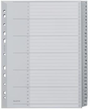 Leitz Register 12810000 1-31 DIN A4 31teilig PP grau