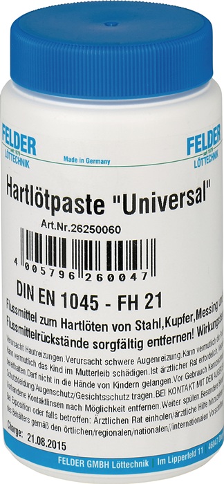 Hartlötpaste Univ.800-1100GradC 500g Flasche FELDER