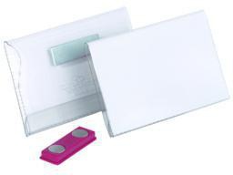 DURABLE Namenschild Click Fold 821219 75x40mm tr 10 St./Pack
