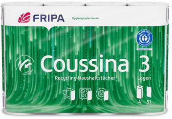 Fripa Küchenrolle Coussina 3204002 3-lagig weiß 4 St./Pack.