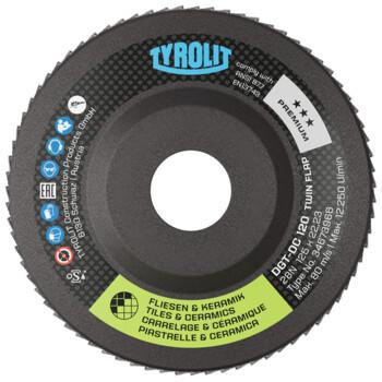Diamantfächerscheibe PREMIUM TWINFLAP D/C D.125mm K.120 28N TYROLIT