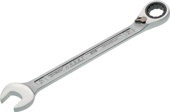 Maulringratschenschlüssel 606 SW 21mm L.291,5mm umschaltbar,Rings.15Grad HAZET