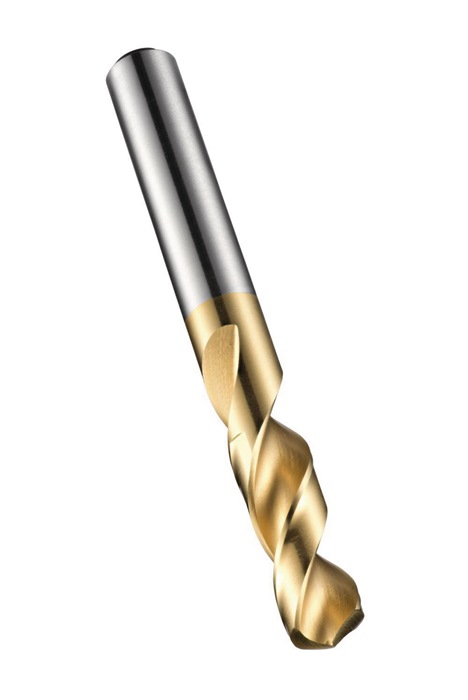 Spiralbohrer DIN 1897 A520 D.3,4mm HSS profilgeschl.TiN Zyl.schaft 2,5xD Rechts