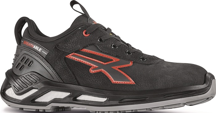 Sicherheitsschuh TUCKER Gr.42 W.11 schwarz/rot S3S CI FO SR ESD