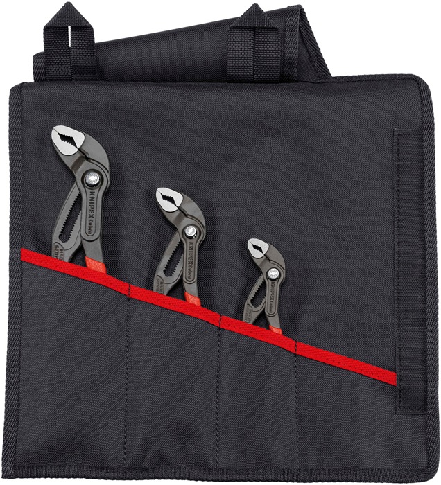 Zangensatz S8 Cobra® Inh.3-tlg.pol.Rolltasche KNIPEX