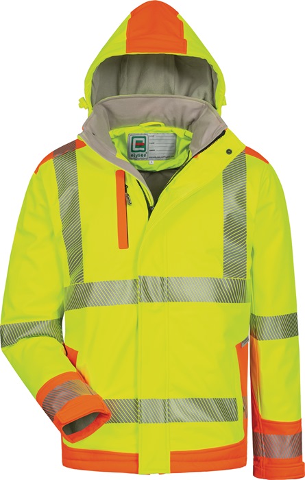 Warnschutzsoftshelljacke Rickmer Gr.XXXL gelb/orange ELYSEE