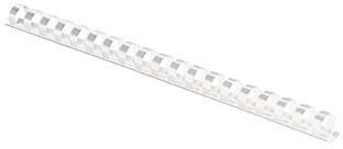 Fellowes Plastikbinderücken COMB 5345406 8mm weiß 100 St./Pack.