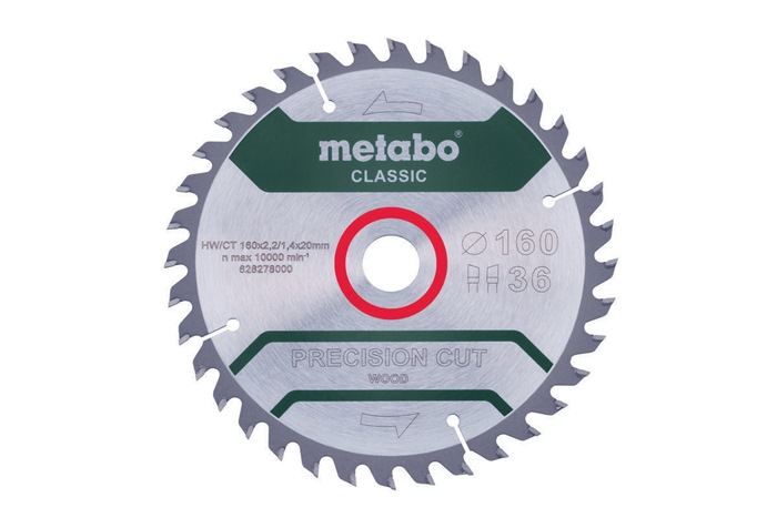 Kreissägeblatt precision cut wood classic D160x2,2/1,4xBohrung20mm Z.36 WZ