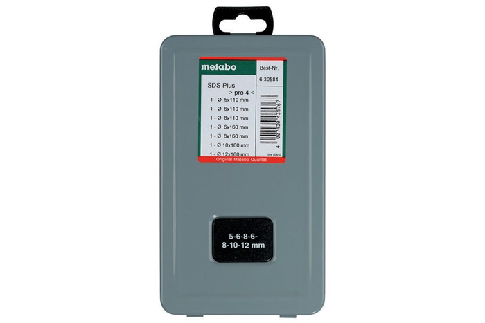 Hammerbohrersatz SDS-plus Pro 4 7-tlg.SDS-Plus Ku.-Kass.METABO
