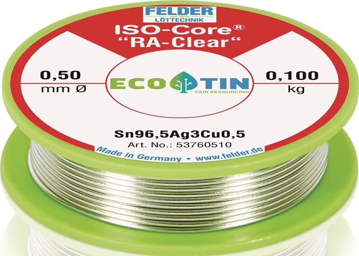 Lötdraht 0,5mm 100g Sn96,5Ag3,0Cu0,5 FELDER