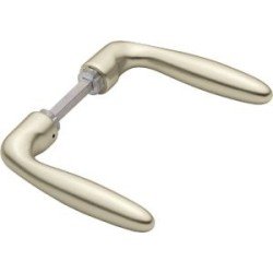 Türdrückerpaar Verona 1510 Alu.F2 o.Rosetten 4-KT.8mm HOPPE