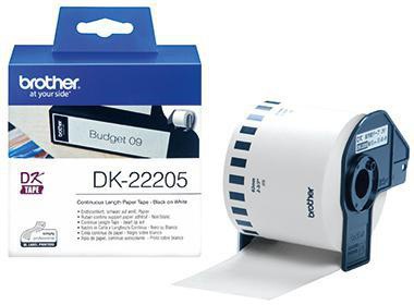 Brother Endlosetikettenrolle DK22205 62mmx30,48m weiß