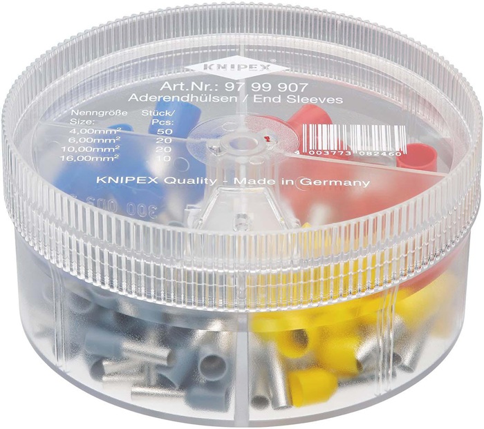 Aderendhülsenbox 100-tlg.4,0-16,00mm² Ku.-Box KNIPEX