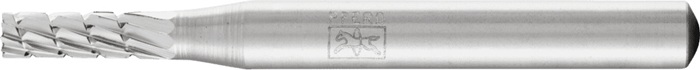 Frässtift ZYAS D.4mm Kopf-L.13mm Schaft-D.6mm HSS Verz.3 PFERD