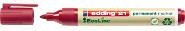 edding Permanentmarker 21 EcoLine 4-21002 1,5-3mm Rundspitze rot