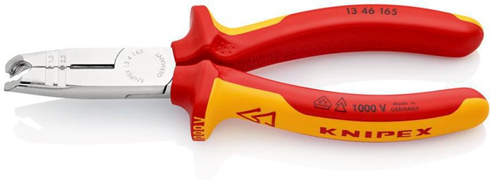 Abmantelungszange L.165mm verchr.Mehrkomp.-Hüllen KNIPEX
