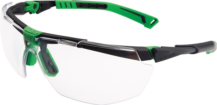 Schutzbrille 5X1030000 EN 166,EN 170 FT KN Bügel dunkelgrau/grün,Scheibe klar