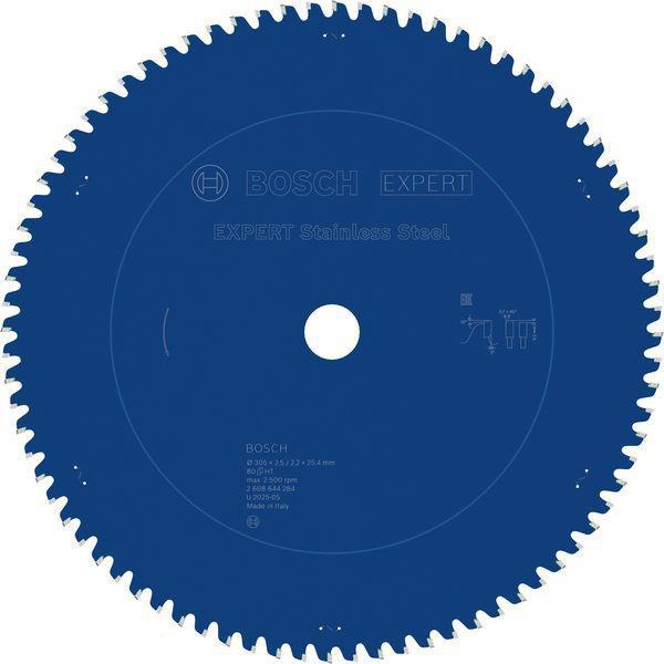 Kreissägeblatt EXPERT Stainless Steel AD 305mm Z.80 Bohr.25,4mm Schnitt-B.2,5mm