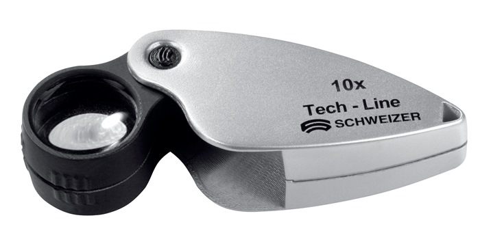 Einschlaglupe Tech-Line Vergr. 10x Linsen-D.22,8mm Schweizer