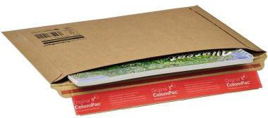 ColomPac Wellpappversandtasche 360x250x50 braun Querbefüllung