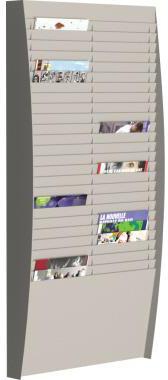 Paperflow Wand-Sortiertafel V 50F A4V2X25.02 DIN A4 grau