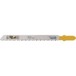 Stichsägeblatt Gesamt-L.100mm Zahnt.2,5mm S.1,27mm HCS 5 St./Karte TECWERK