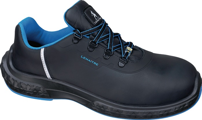 Sicherheitshalbschuh Anton low Gr.44 W.weit schwarz/blau S3 ESD SRC