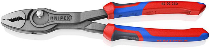 Frontgreifzange TwinGrip L.250mm pol.Comfort-Griff schwarz atram.KNIPEX