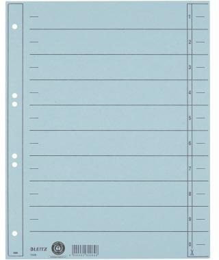 Leitz Trennblatt 16580030 A4 230g Karton hellblau 100 St./Pack.