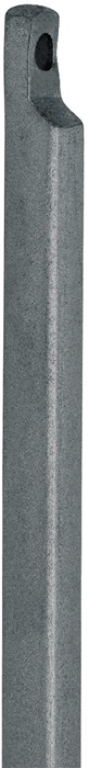 Treibriegelstange m.Aussparung eins.1500mm D.13mm STA hell verz.DENI