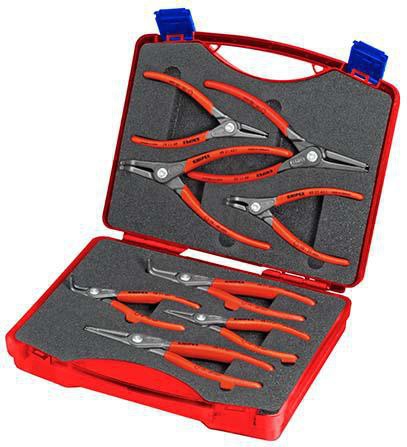 Sicherungszangensatz 8-tlg.in Ku.-Koffer 10-60mm KNIPEX