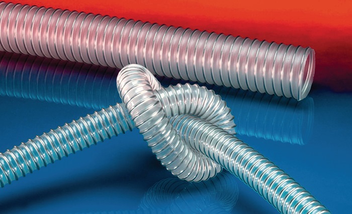 Förderschl.AIRDUC® PUR-INOX 351 FOOD-AS ID 100-102mm AD 109mm L.10m Rl.