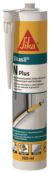 Silicondichtstoff SIKASIL N plus schwarz 300 ml Kartusche SIKA