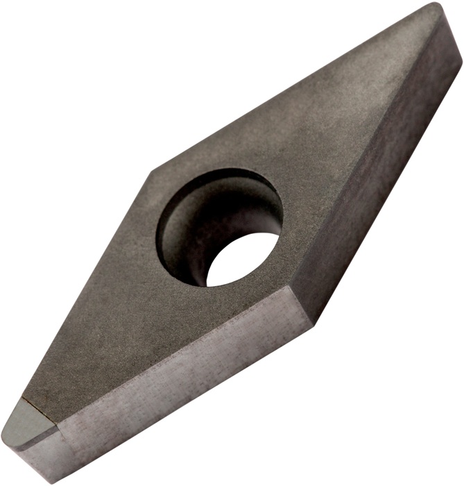Drehwendeschneidplatte ISO VCMW 160408FN:PD1 Bohrungs-D. 4,4mm Farbe Dunkelgrau