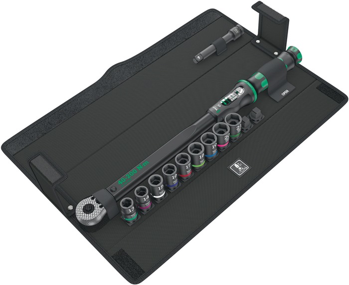 Drehmomentschlüsselset Klick-Torque C 3 Set 2 11-tlg.40-200 Nm 1/2 Zoll WERA